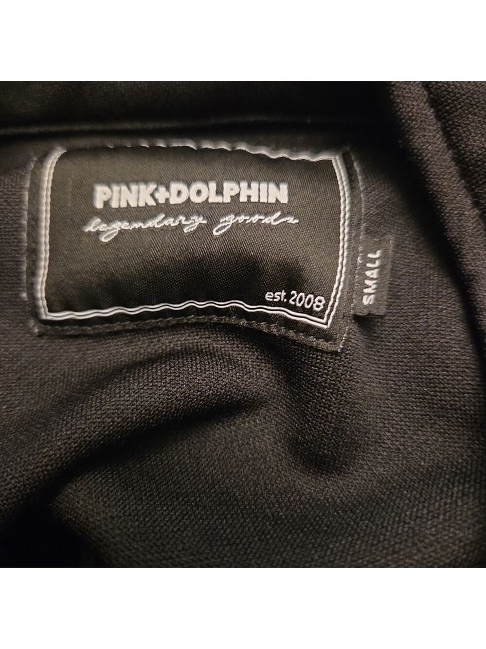 Fila Pink Dolphin Women's Black Track Jacket Size S - Picture 6 of 6